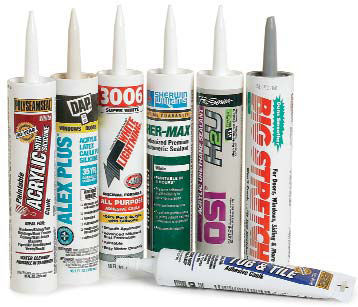 Water-base caulks