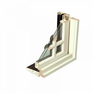 Double-glazed insulated fiberglass