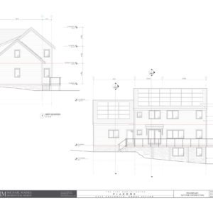 South (back) and west elevations of the final ProHome design.