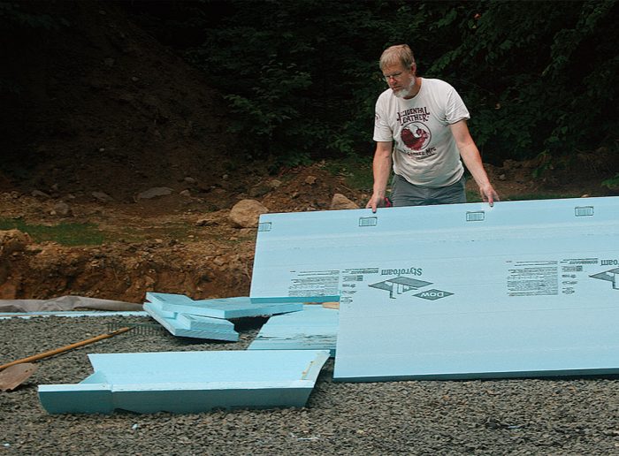 building on top of foam