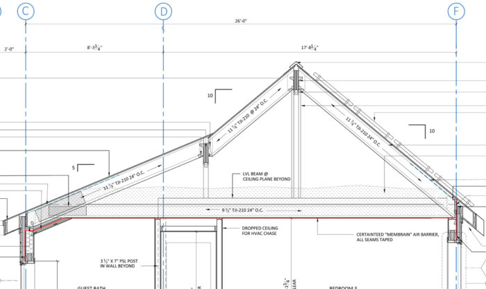 ProHOME roof framing section