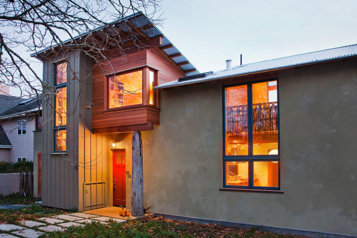 straw-bale house