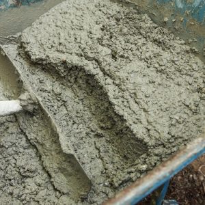 mixing concrete by hand