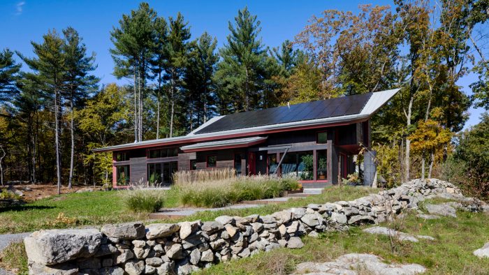 house with solar panels