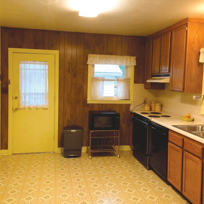 before photo of the kitchen