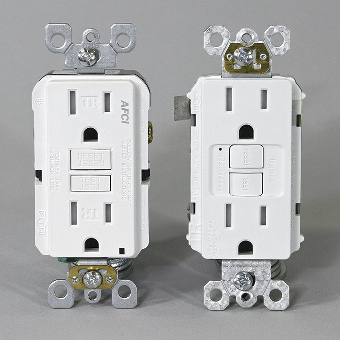 AFCI receptacles 