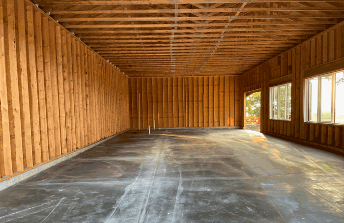 Outbuilding interior