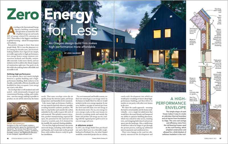 Zero Energy for Less