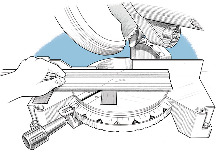 Cut the casing the same way it will be positioned on the wall.