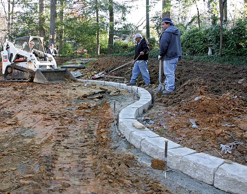 excavating for patio