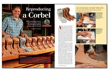 Video Series How To Reproduce A Corbel Fine Homebuilding