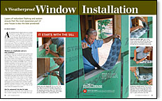 weatherproof window installation