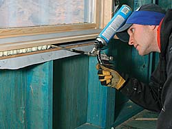 Eliminate drafts with spray foam